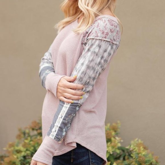 All About The Details Top in Dusty Lavender - Picture 3 of 5